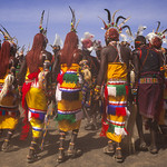 Rendille And Turkana Tribes Dancing Together During A Festival, Turkana Lake, Loiyangalani, Kenya