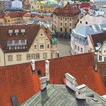 Tallinn old town roofs