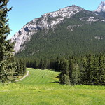 The 15th fairway at the Banff Springs Golf Course / Alberta