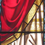 Detail of the "Charity" Ferguson and Urie Stained Glass Sanctuary Window; St Kilda Presbyterian Church - Corner Barkley Street and Alma Road, St Kilda
