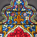 Detail of the "Hope" Ferguson and Urie Stained Glass Sanctuary Window; St Kilda Presbyterian Church - Corner Barkley Street and Alma Road, St Kilda