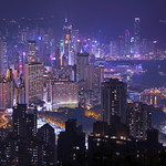 Residential district of Hong Kong.