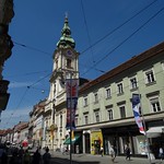 Graz, Styria, state of Austria (Stadtpfarrkirche zum Heiligen Blut, la chiesa parrocchiale al Sangue Santo, la iglesia parroquial a la Sangre Santa, l&rsquo;&eacute;glise paroissiale au Saint-Sang, parish church to the Holy Blood), Herrengasse