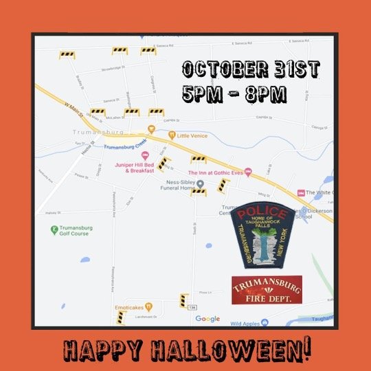 Halloween Hours & Street Closures • Village of Trumansburg