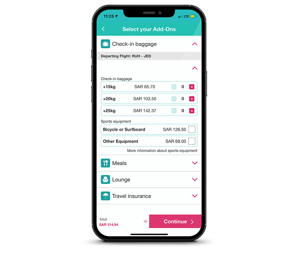 Mobile Application flynas