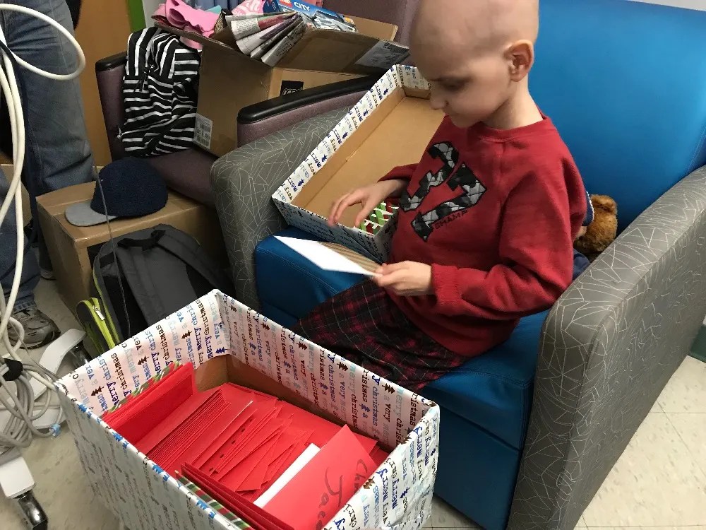 Terminally ill boy with wish for Christmas cards receives 14,000 in one