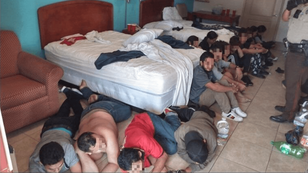 Texas Border Patrol discovers hotel room packed with illegals in suspected human smuggling