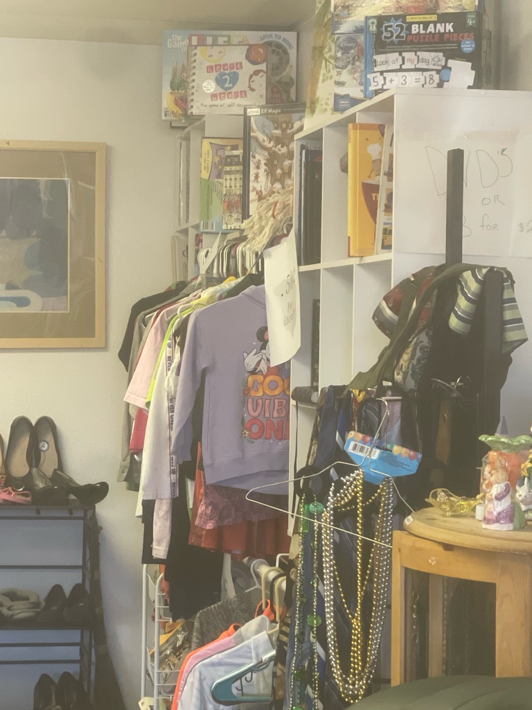 Thrift Store Closing Everything Free! Bring your own bags and boxes