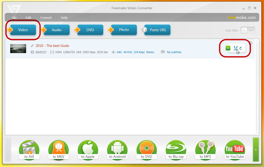 Cortar vídeos grátis e rápido Software gratuito