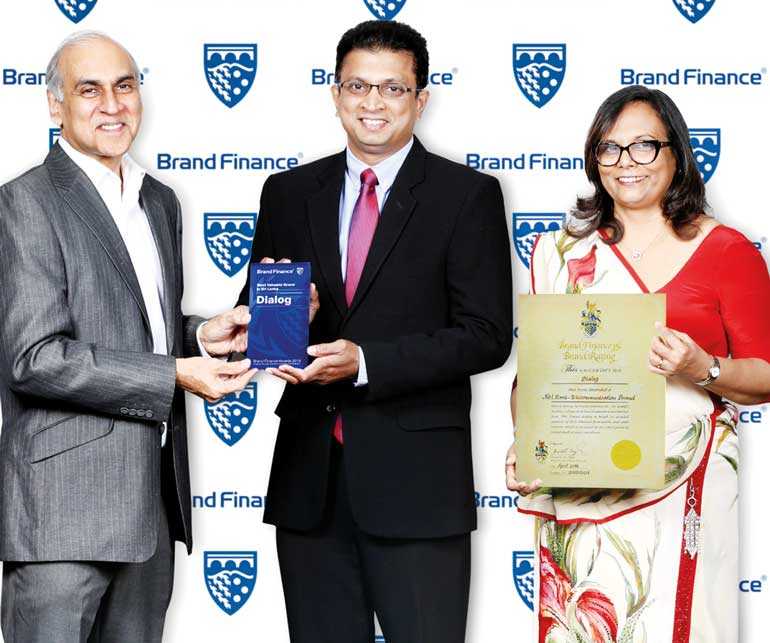 Dialog awarded Sri Lanka’s Most Valuable Brand by Brand Finance Daily FT