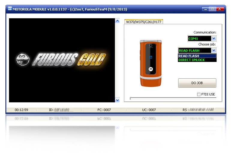 Unlocking Software MOTOROLA PACK1