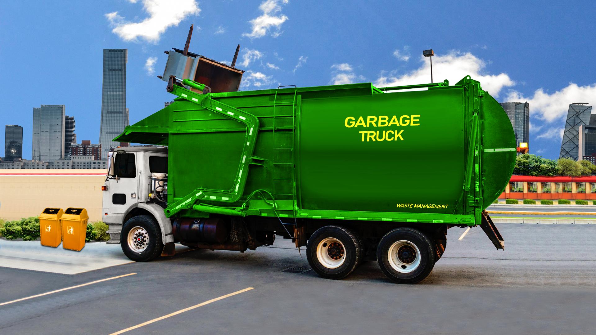 Download Trash truck Garbage truck game android on PC