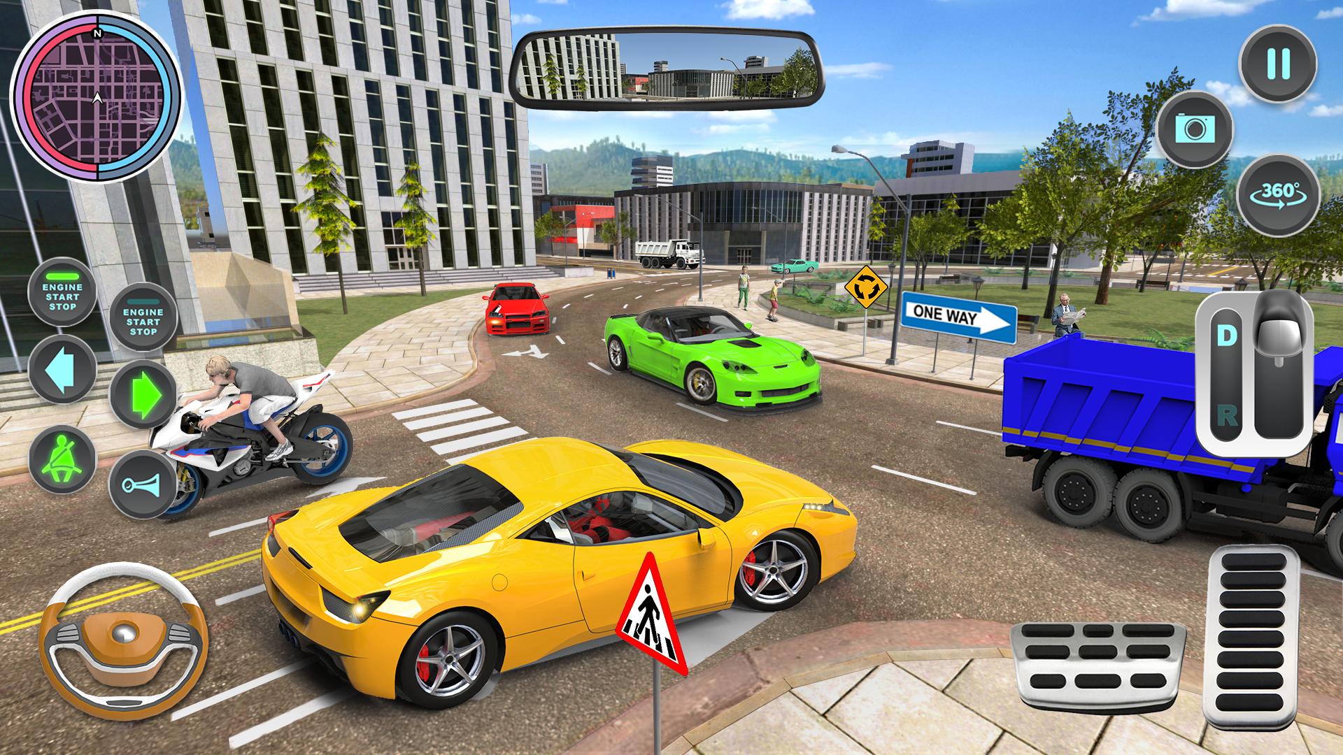 Descargar Modern Car Driving School Game en PC GameLoop Oficial