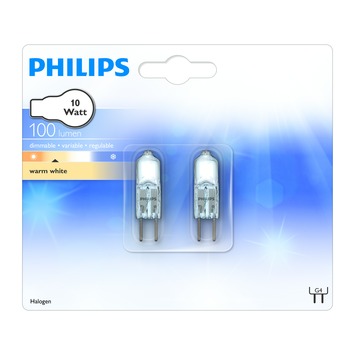 Philips Halogeen Steeklamp G4 100 Lumen 10W | | Gamma.be