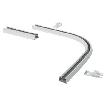 90° Bocht En Verbinder Gordijnrail Plus | Gordijnrailaccessoires | Gamma.be