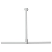 Support Plafond Pour Barre De Douche Sealskin Max 28 Mm Blanc