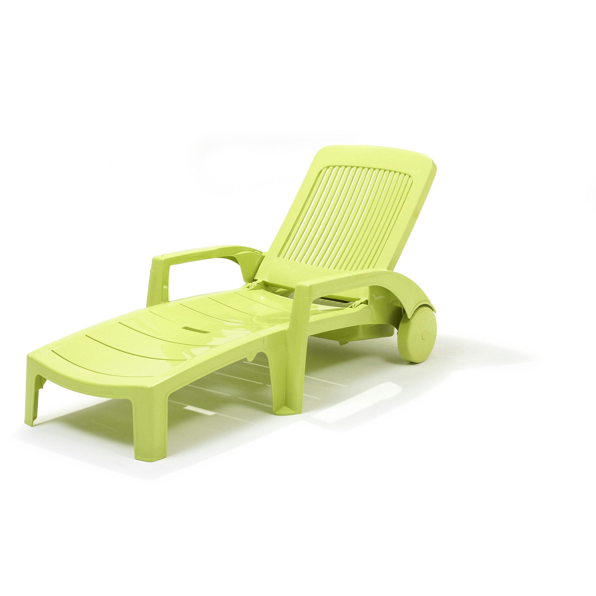 Chaise longue Fidji vert anis grosfillex Chaises longues Meubles de