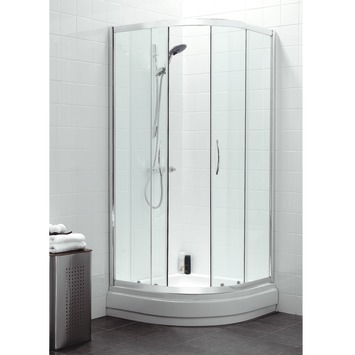 Gamma Saniscape Enjoy Douchecabine Kwartrond Chroom 90x190 Cm