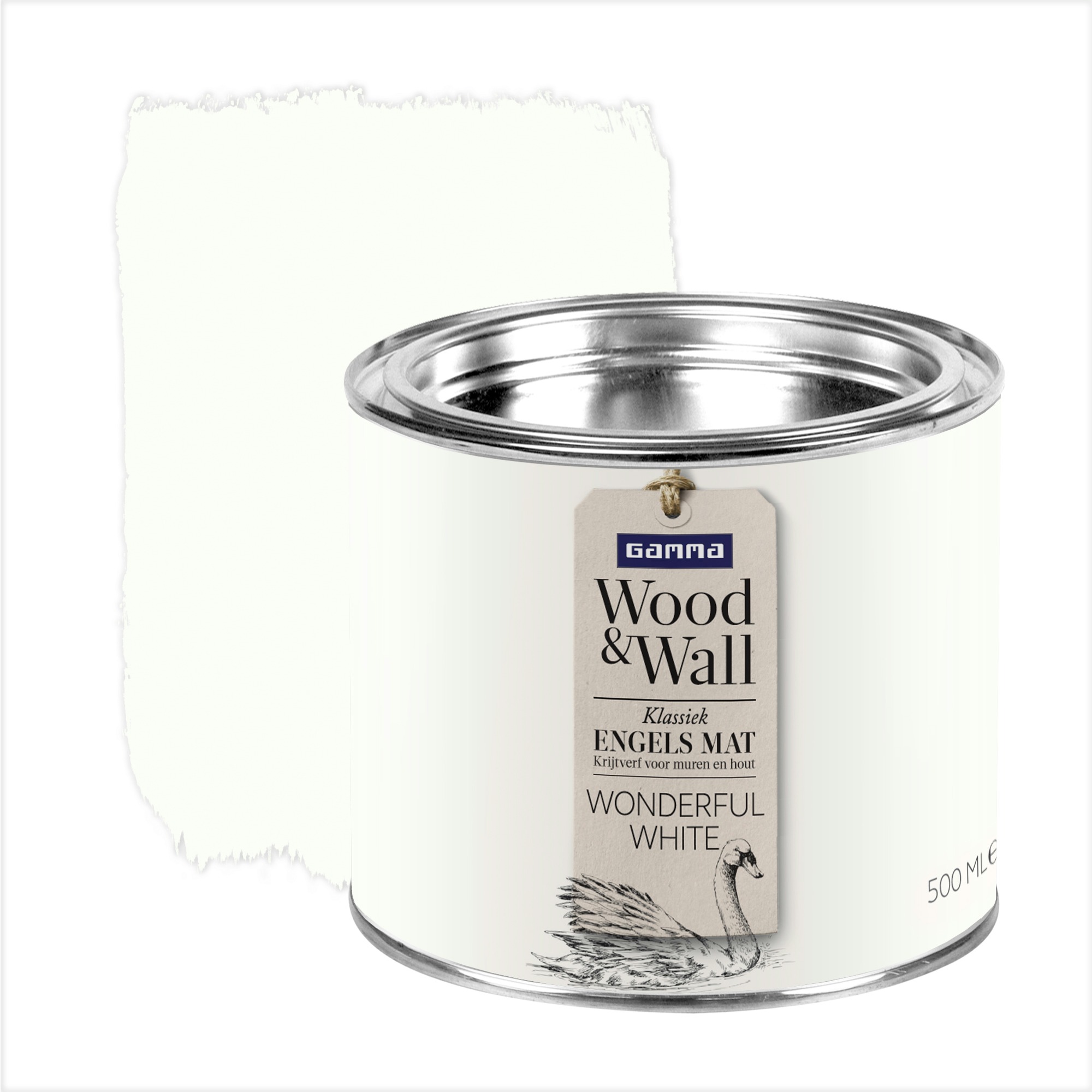 GAMMA Wood&Wall krijtverf Wonderful White 500 ml Krijtverf Verf GAMMA