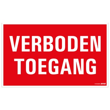 Gamma | Pickup Bord Verboden Toegang 33X20 Cm Kopen? | Stickers-Borden-Magneten