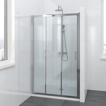 Gamma | Bruynzeel Lino Schuifdeur 3-Delig Chroom 110X195 Cm Kopen? | Douchecabines-Deuren-Wanden