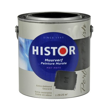 Gamma | Histor Perfect Finish Muurverf Mat Zwart 2,5 L Kopen? |