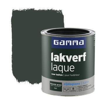 Gamma | Gamma Lakverf Voor Buiten Klassiek Groen Zijdeglans 750 Ml Kopen? |