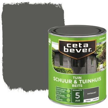 Gamma | Cetabever Schuur & Tuinhuisbeits Dekkend Antraciet 750 Ml Kopen? | Houtbeits
