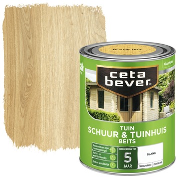 Gamma | Cetabever Schuur & Tuinhuis Beits Transparant Blank Zijdeglans 750 Ml Kopen? | Houtbeits