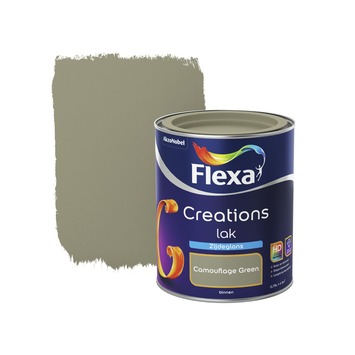 Gamma | Flexa Creations Lak Camouflage Green Zijdeglans 750 Ml Kopen? | Binnenlak