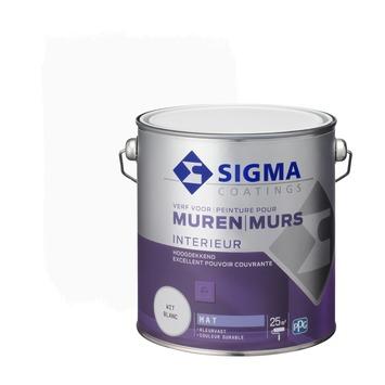 Gamma | Sigma Hoogdekkende Muurverf Wit 2,5 Liter Kopen? | Muurverf-Binnen