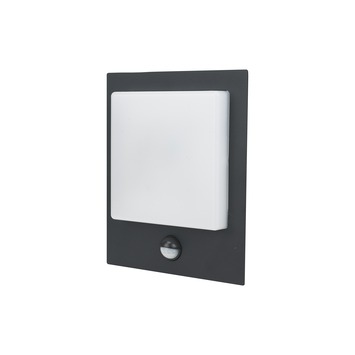 Gamma | Gamma Buitenlamp Mansfield Zwart Met Bewegingssensor Kopen? | Led-Buitenverlichting