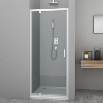 Gamma | Allibert Draaideur Happy 90X185Cm Wit Kopen? | Douchecabines-Deuren-Wanden