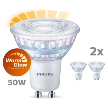 Gamma | Philips Led Gu10 Lamp Warm Glow Dim 50W Kopen? |