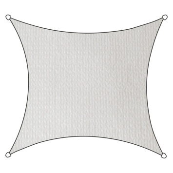 Gamma | Livin' Outdoor Schaduwdoek Vierkant Hdpe Wit 360X360 Cm Kopen? | Parasols
