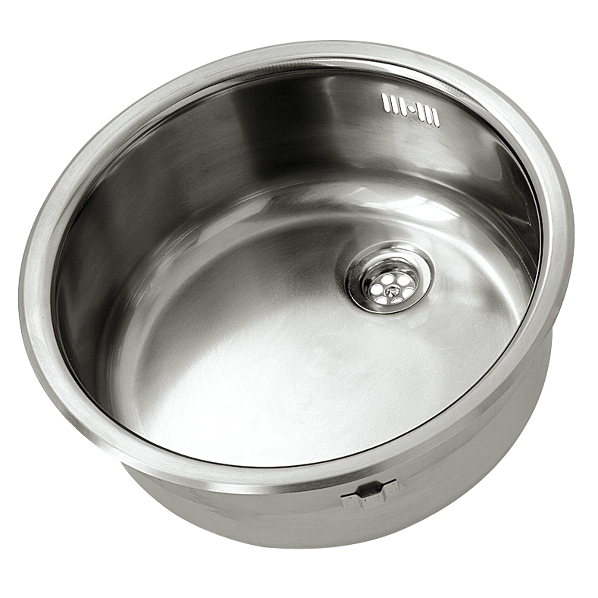 GAMMA spoelbak rond met afdruiprek RVS Spoelbakken Keuken