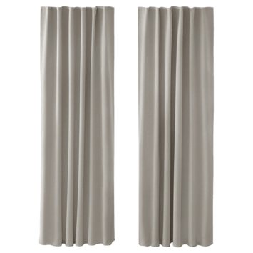 Gamma | Ok Kant En Klaar Gordijn Verduisterend Lichtgrijs 140X270 Cm - 2 Stuks Kopen? | Gordijnen
