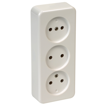 Gamma | Ok Stopcontact Opbouw 3-Voudig Wit Kopen? | Stopcontacten