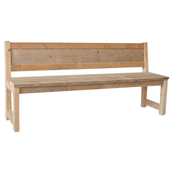 Gamma | Steigerhouten Tuinbank Met Leuning Kopen? | Tuinbanken