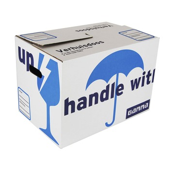 Gamma | Gamma Verhuis-/Bewaardoos Karton Wit 48X32X33 Cm 5 Stuks Kopen? |