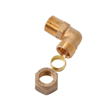 Gamma | Gamma Knelkoppeling Messing Knie (Knel X Buitendraad) 12 Mm X 3/8" Kopen? | Waterkoppelingen