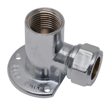 Gamma | Gamma Knelkoppeling Chroom Muurplaat (Knel X Binnendraad) 15 Mm X 1/2" Kopen? | Waterkoppelingen
