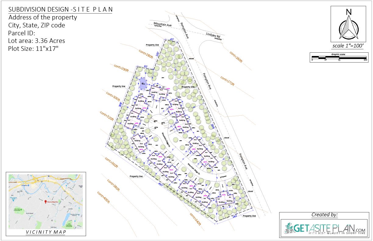 Subdivision Design Get A Site Plans for Permits