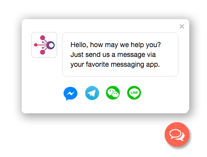 Free Chat Button For Whatsapp Facebook Messenger Line Etc Add A Widget To Your Website By Getbutton Io