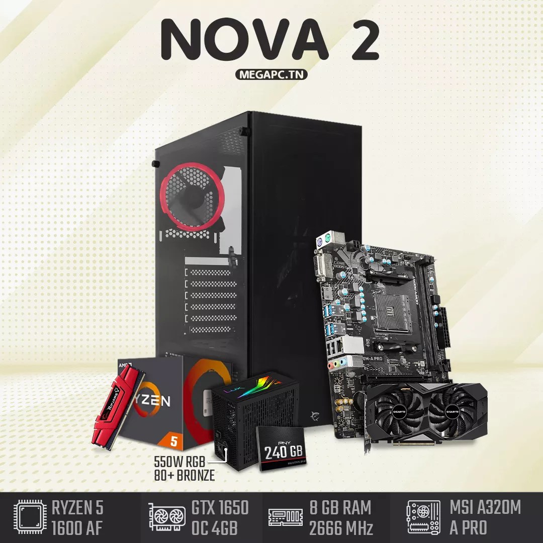 pc gamer tunisie black friday tunisie NOVA 2 MEGA PC