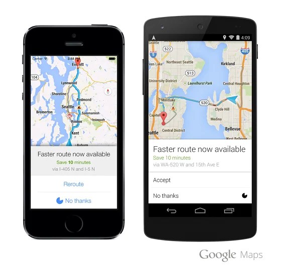 Google Maps Neue Funktion optimiert Route während der Fahrt