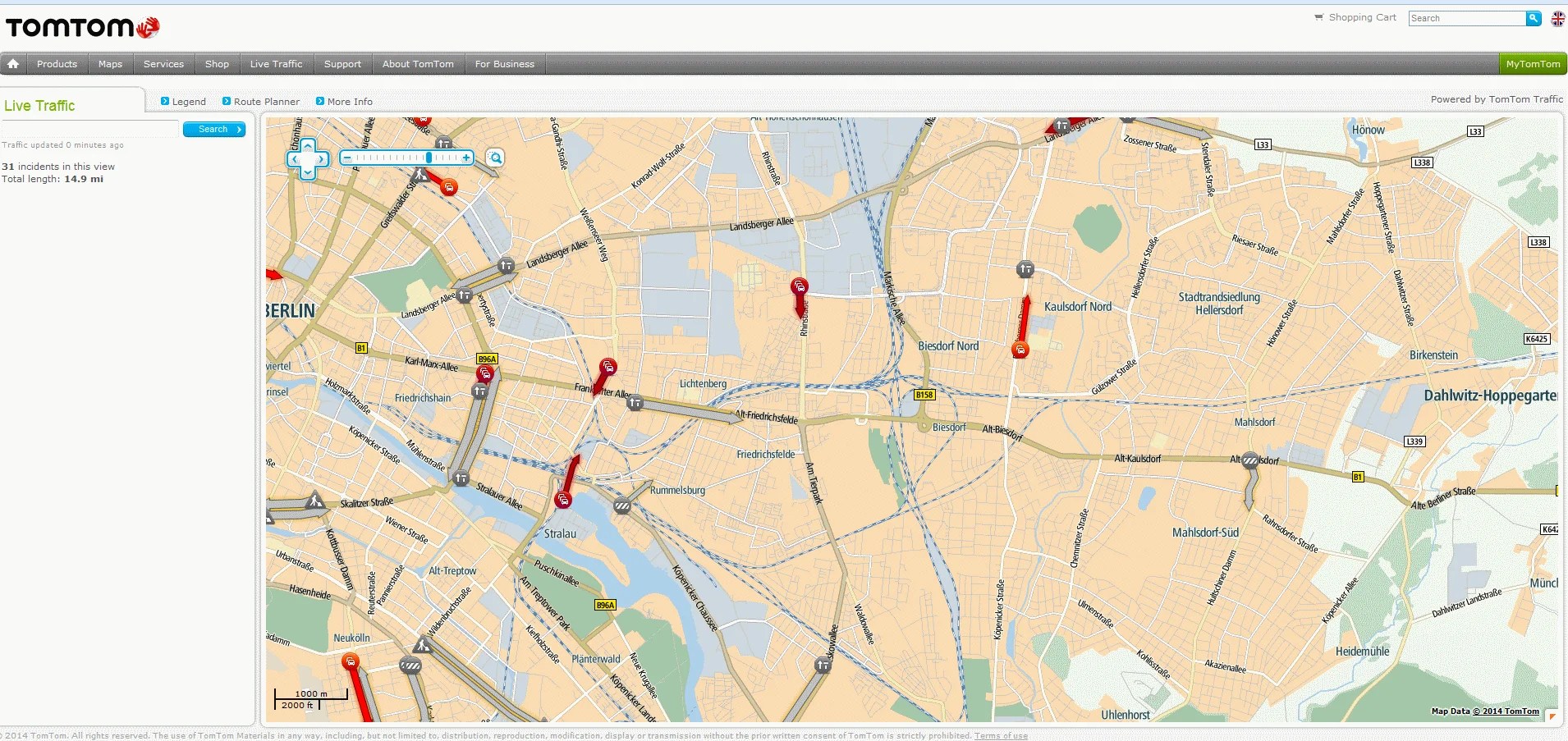 TomTom Verkehr live und in Echtzeit abrufen (Mobil und am PC)
