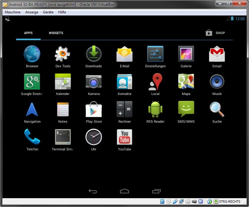 Android in Virtualbox installieren Anleitung Schritt für