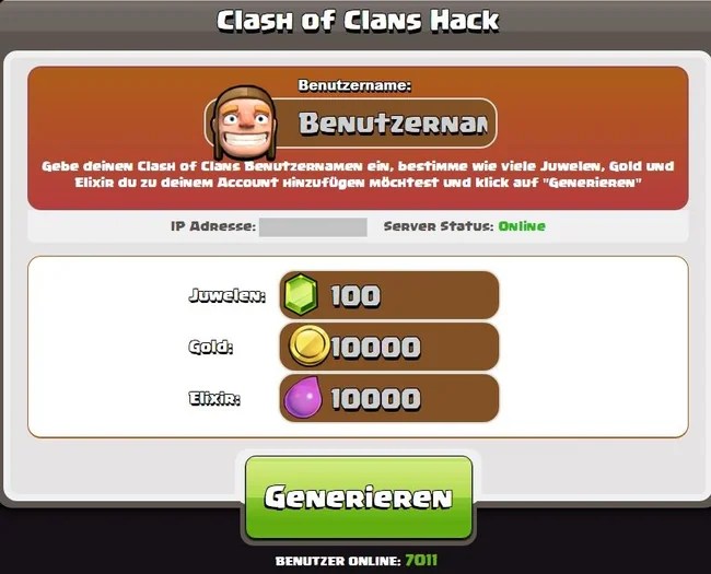 ClashofClansHack Cheats für Gems und Gold kostenlos geht das