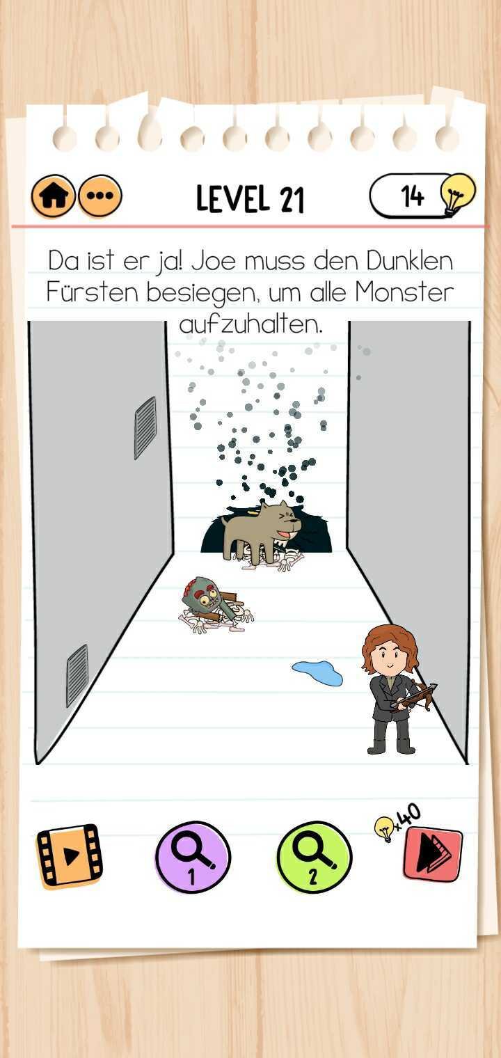 Brain Test 2 Alle Lösungen zu Monsterjäger Joe